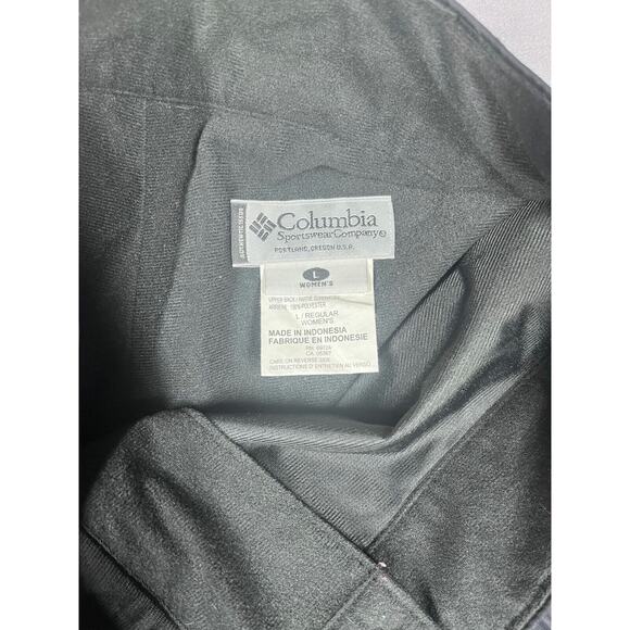 Columbia Ski Snowboard Pants Women's Large Black 100% Polyester High Rise Winter - Picture 5 of 10